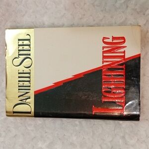 Danielle Steel 'Lightning' Black and Red Coffee Table Book